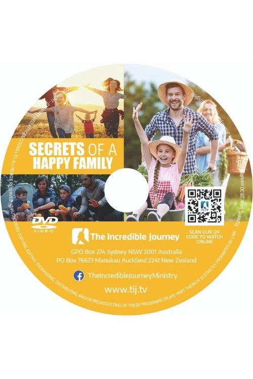 Secrets of a Happy Family – DVD in sleeve - The Incredible Journey Store